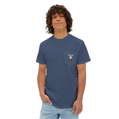 Cello Player Panda Adult Pocket T-Shirt (Unisex)