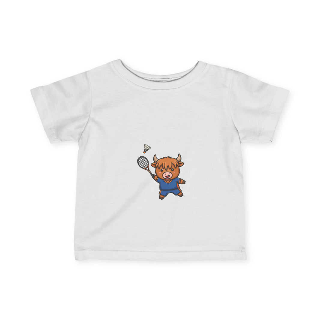 Badminton Player Cow Infant T-Shirt
