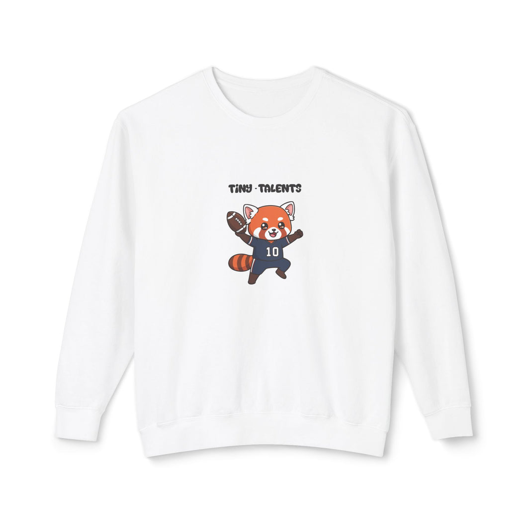 Football Player Red Panda Adult Sweatshirt (Unisex)