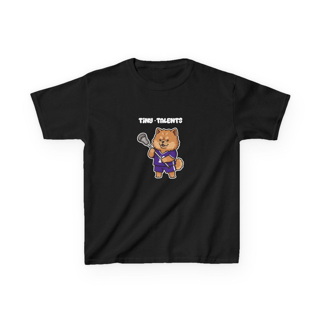 Lacrosse Player Dog Youth T-Shirt
