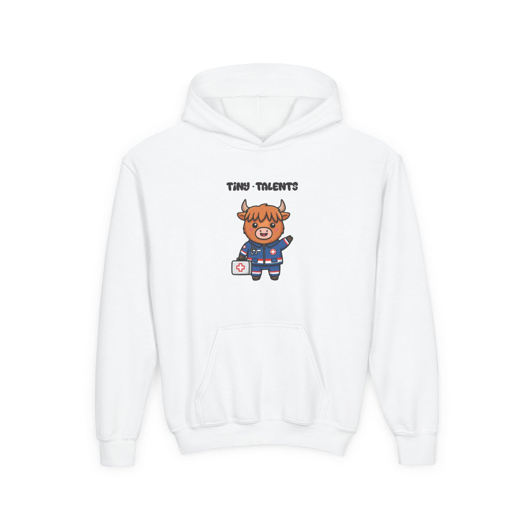 Paramedic Cow Youth Hoodie