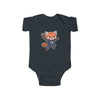 Football Player Red Panda Shortsleeve Infant Bodysuit