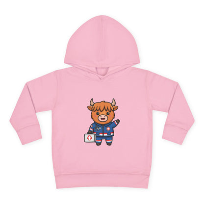 Paramedic Cow Toddler Hoodie