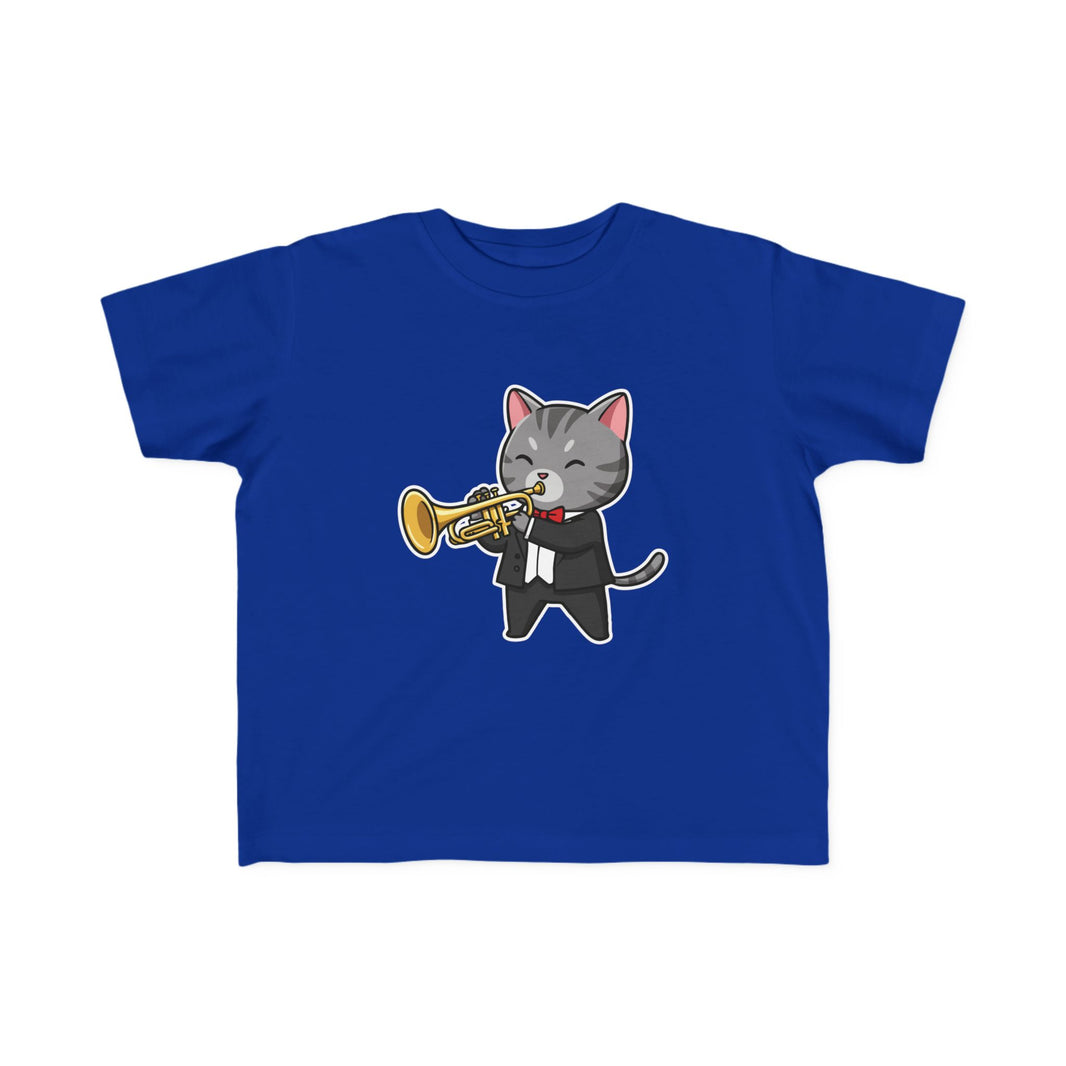 Trumpet Player Cat Toddler T-Shirt
