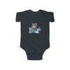 Pilot Cat Shortsleeve Infant Bodysuit