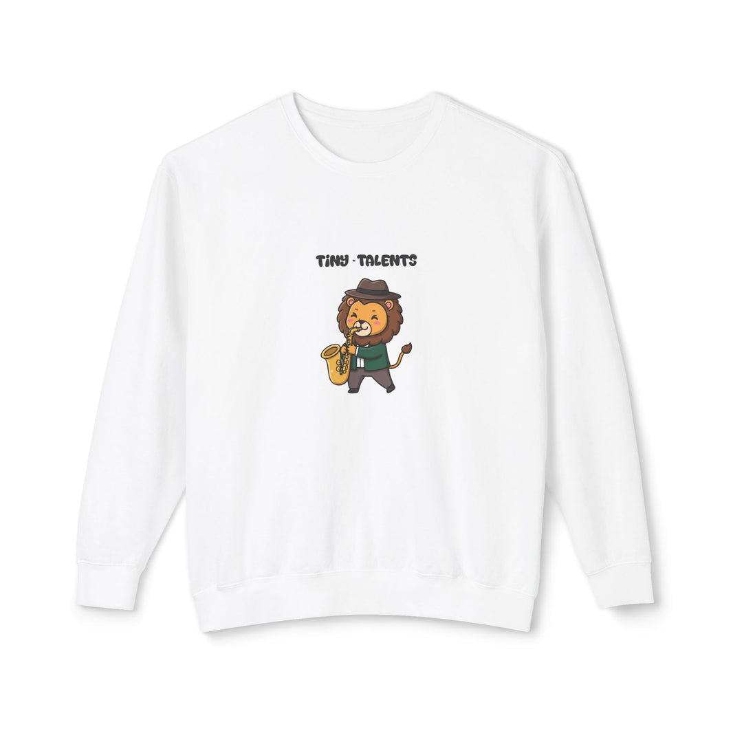 Saxophone Player Lion Adult Sweatshirt (Unisex)