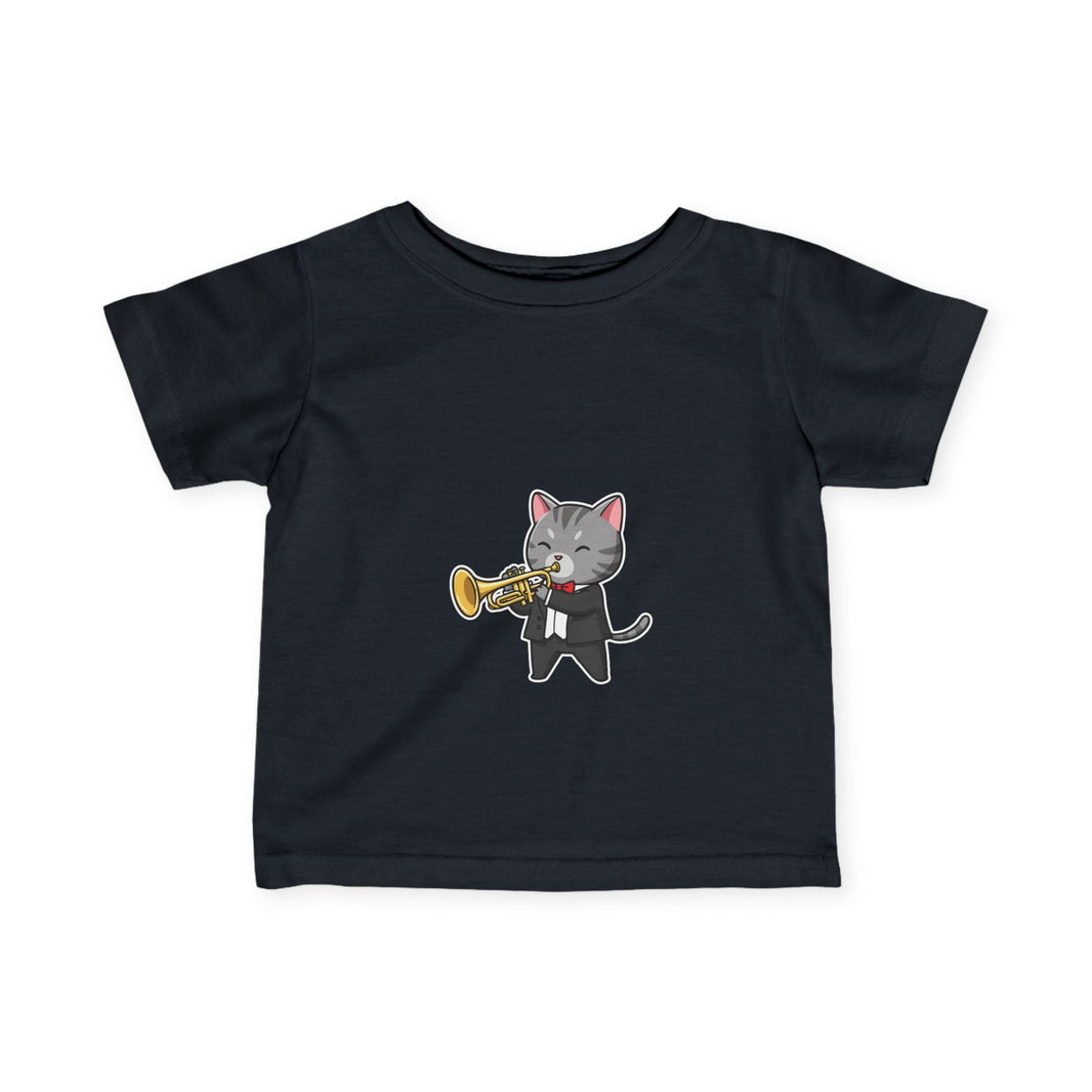 Trumpet Player Cat Infant T-Shirt