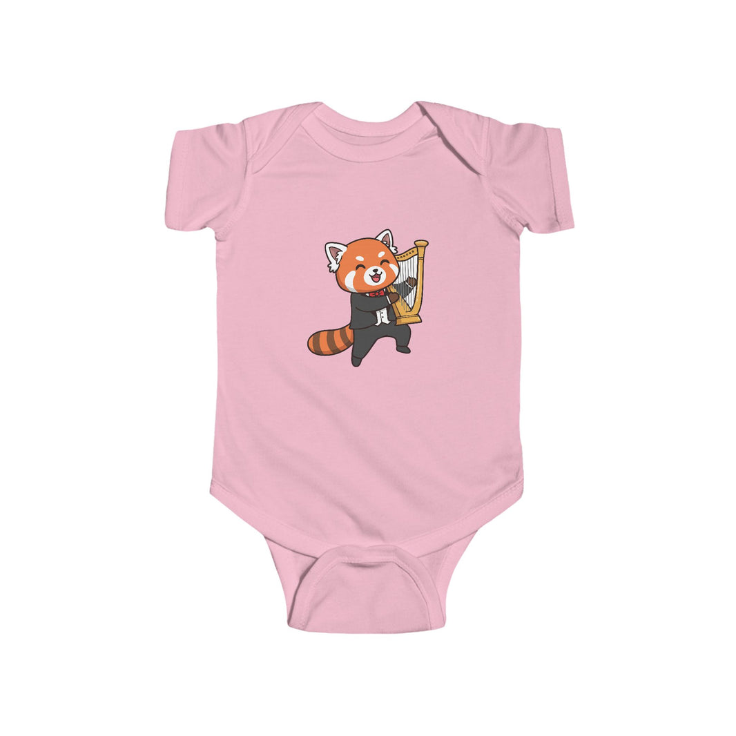 Harp Player Red Panda Shortsleeve Infant Bodysuit