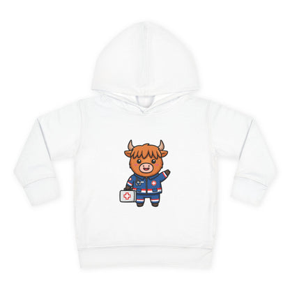 Paramedic Cow Toddler Hoodie