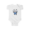 Barber Panda Shortsleeve Infant Bodysuit