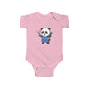Barber Panda Shortsleeve Infant Bodysuit