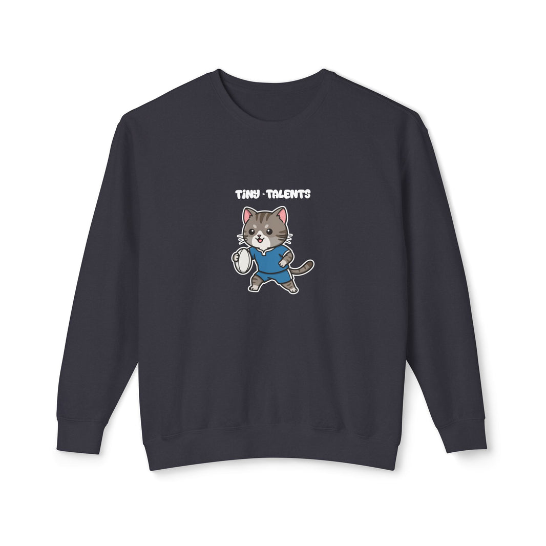 Rugby Cat Adult Sweatshirt (Unisex)