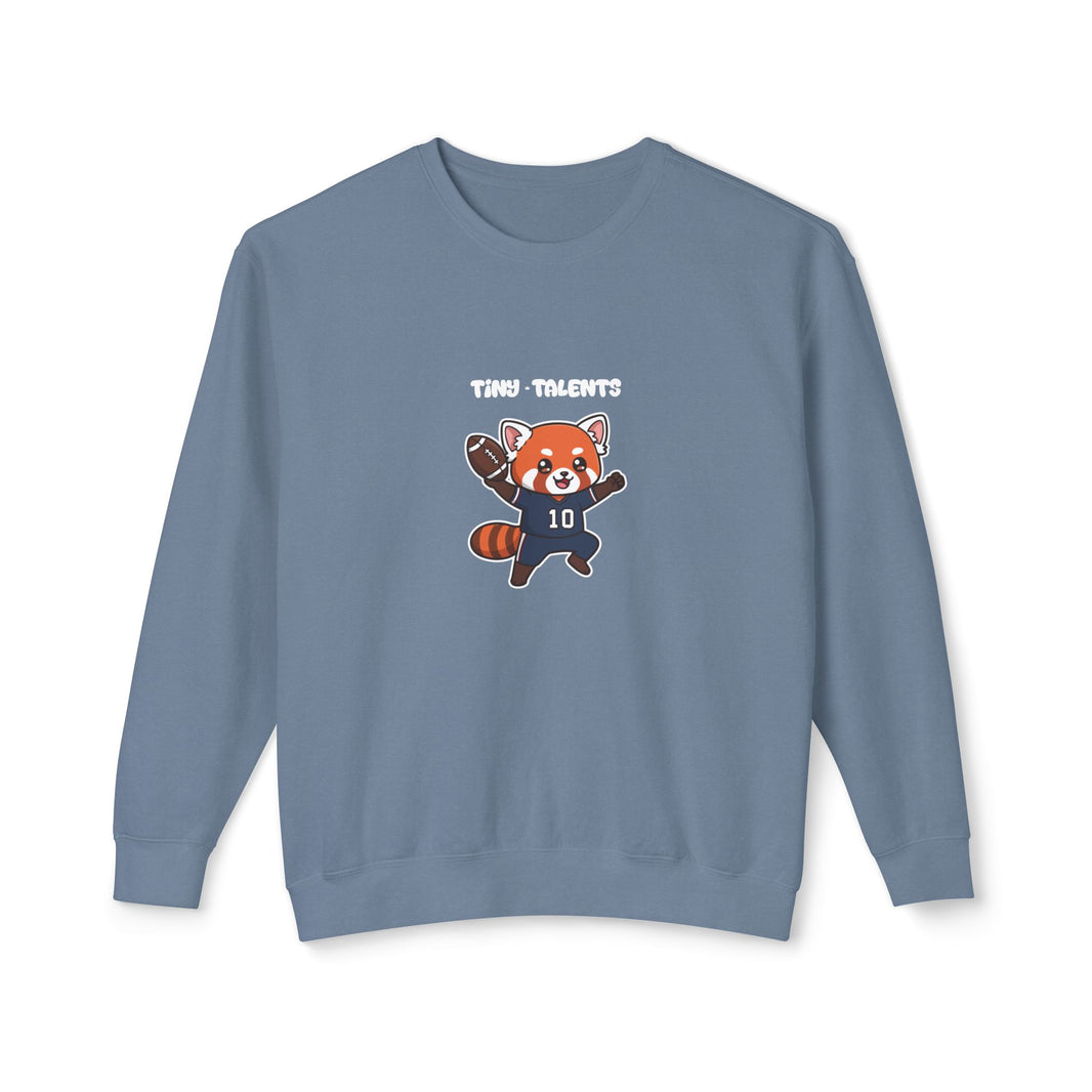 Football Player Red Panda Adult Sweatshirt (Unisex)