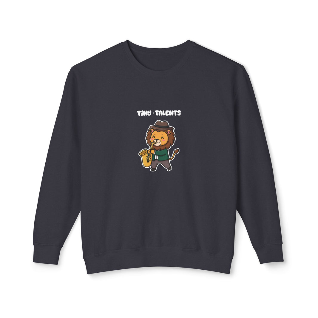 Saxophone Player Lion Adult Sweatshirt (Unisex)