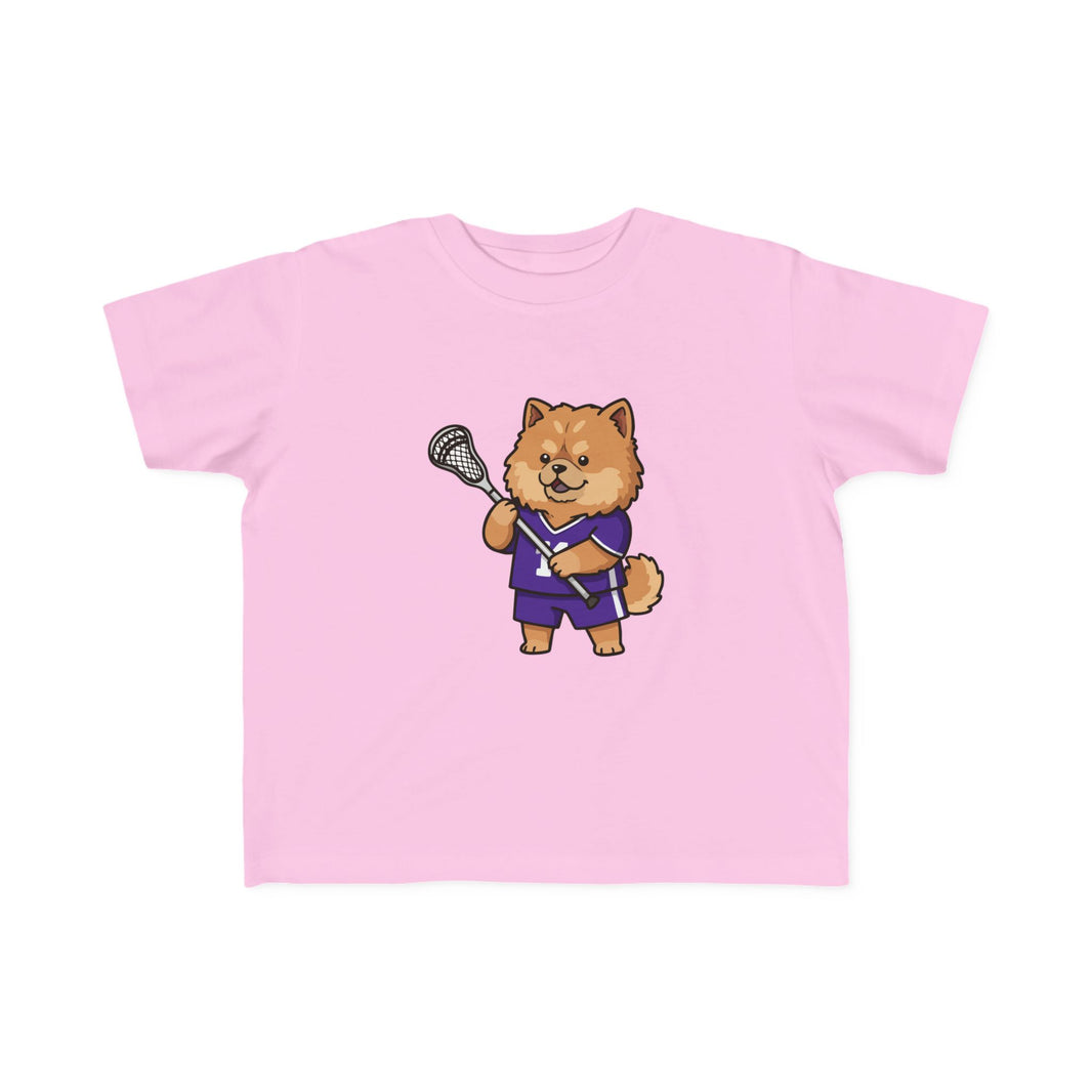 Lacrosse Player Dog Toddler T-Shirt