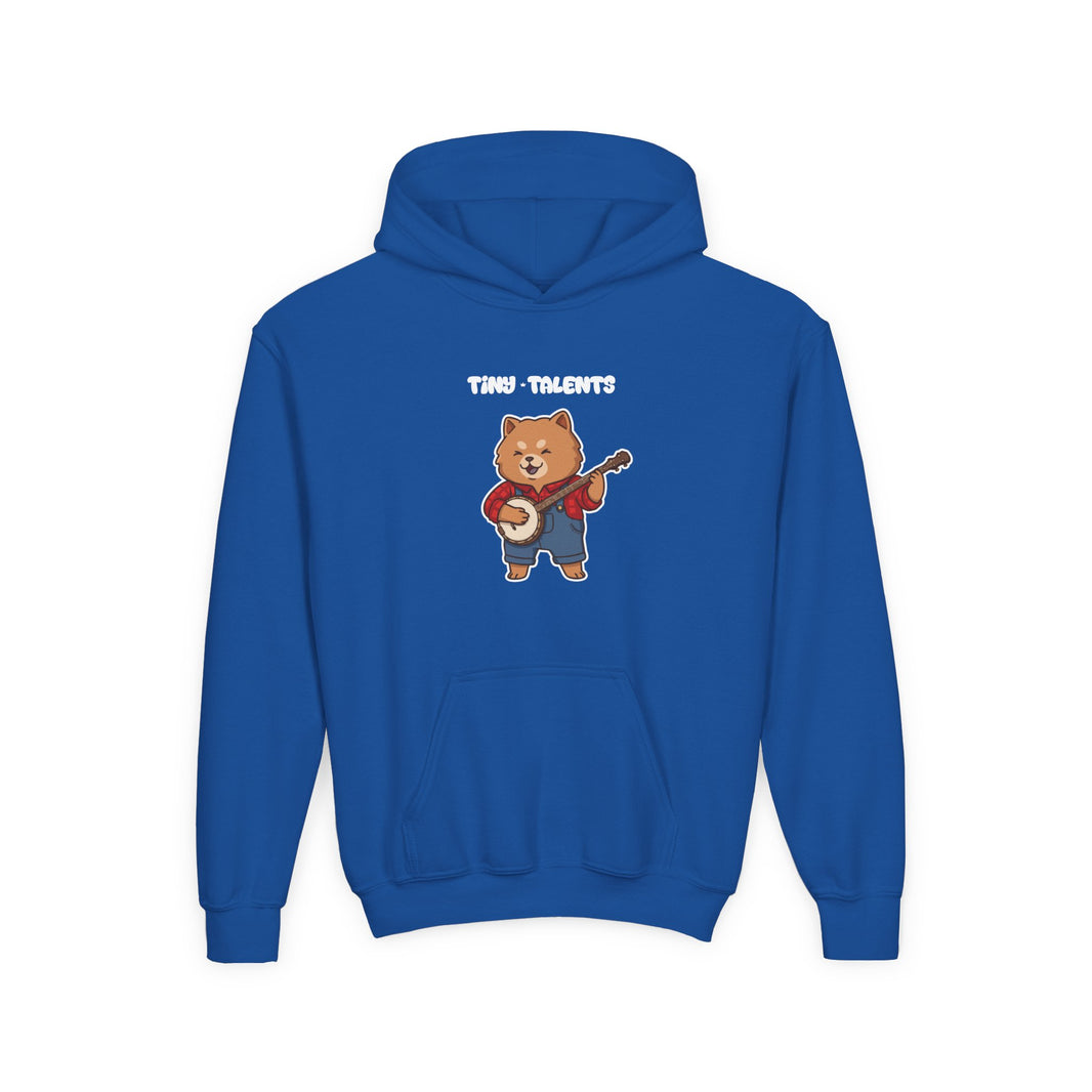 Banjo Player Dog Youth Hoodie