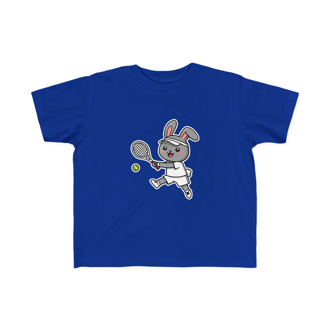 Tennis Player Bunny Toddler T-Shirt