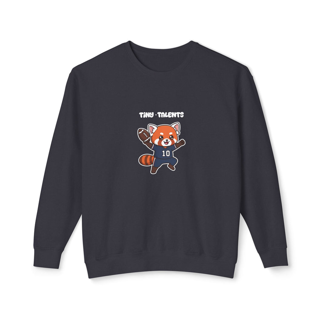 Football Player Red Panda Adult Sweatshirt (Unisex)