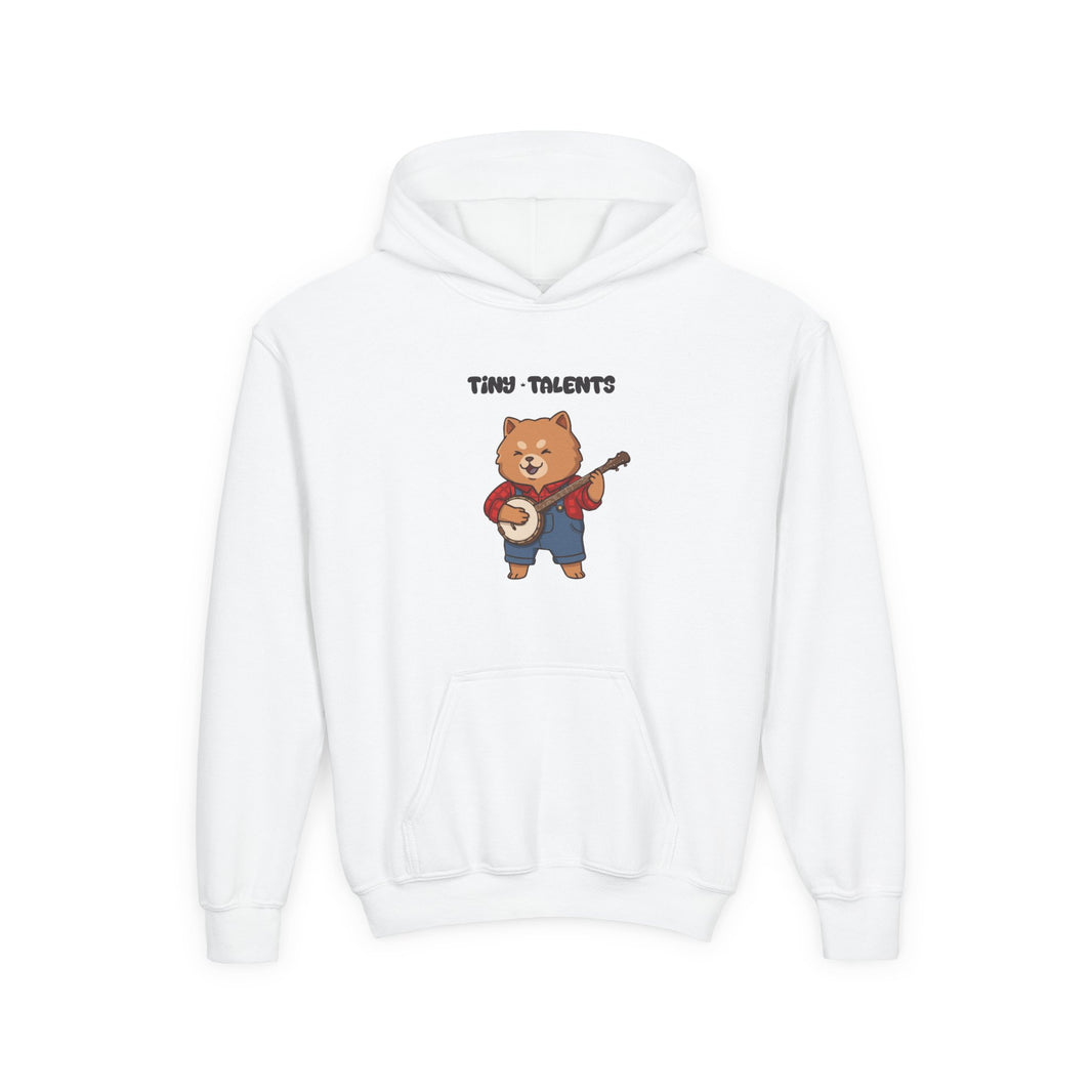 Banjo Player Dog Youth Hoodie