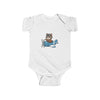 Pilot Cat Shortsleeve Infant Bodysuit