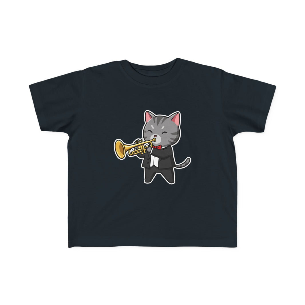 Trumpet Player Cat Toddler T-Shirt