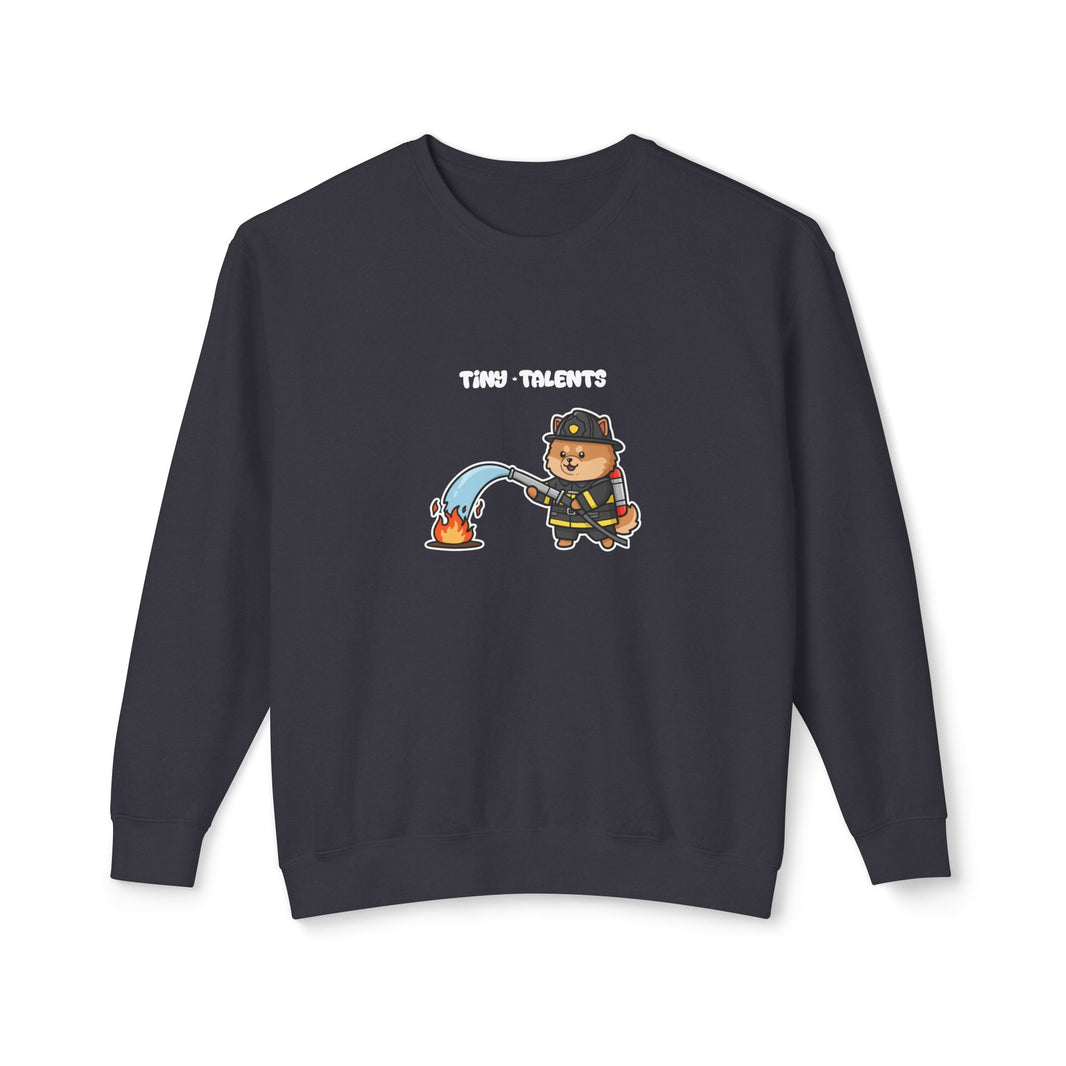 Firefighter Dog Adult Sweatshirt (Unisex)