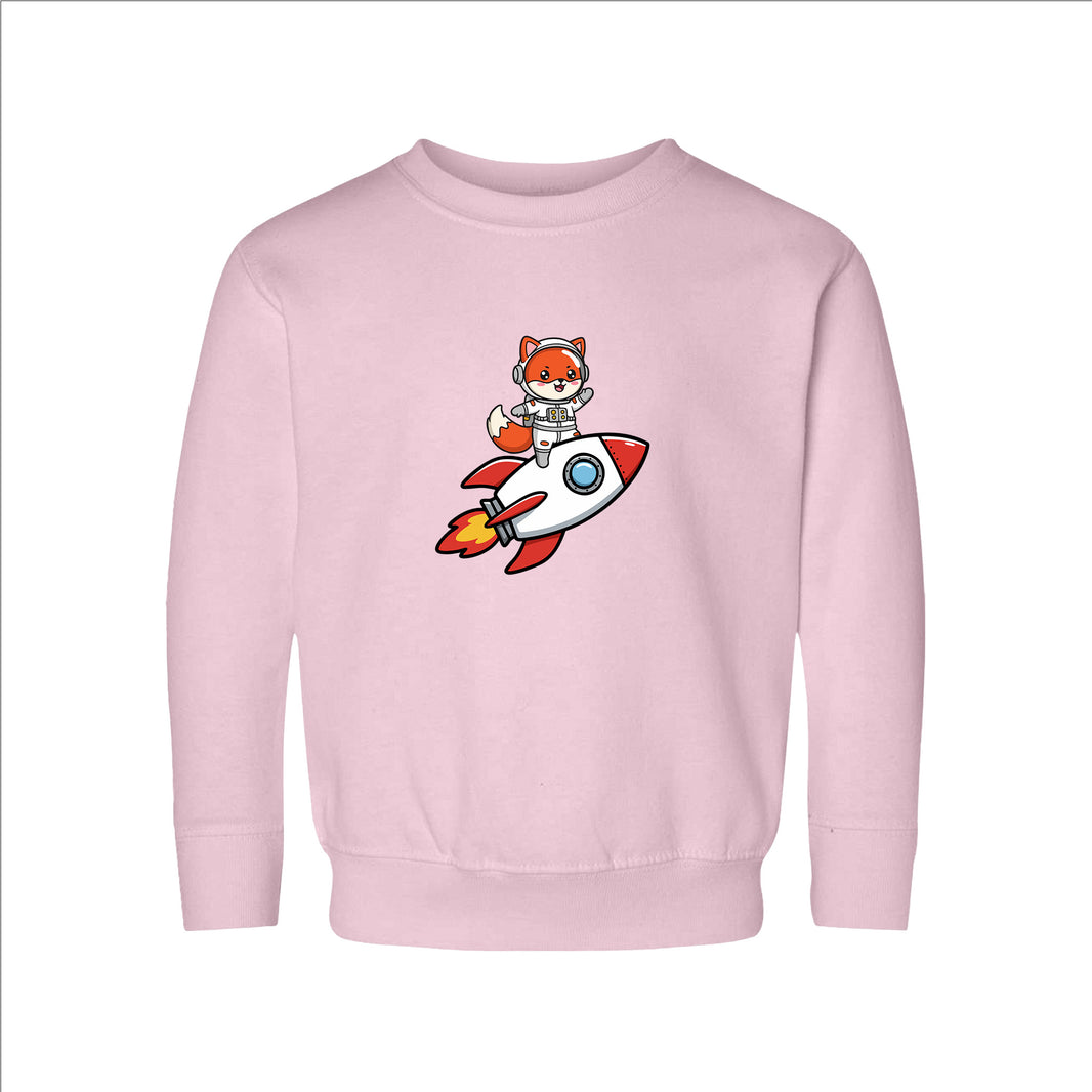 Astronaut Fox Toddler Sweatshirt