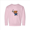 Badminton Player Cow Toddler Sweatshirt