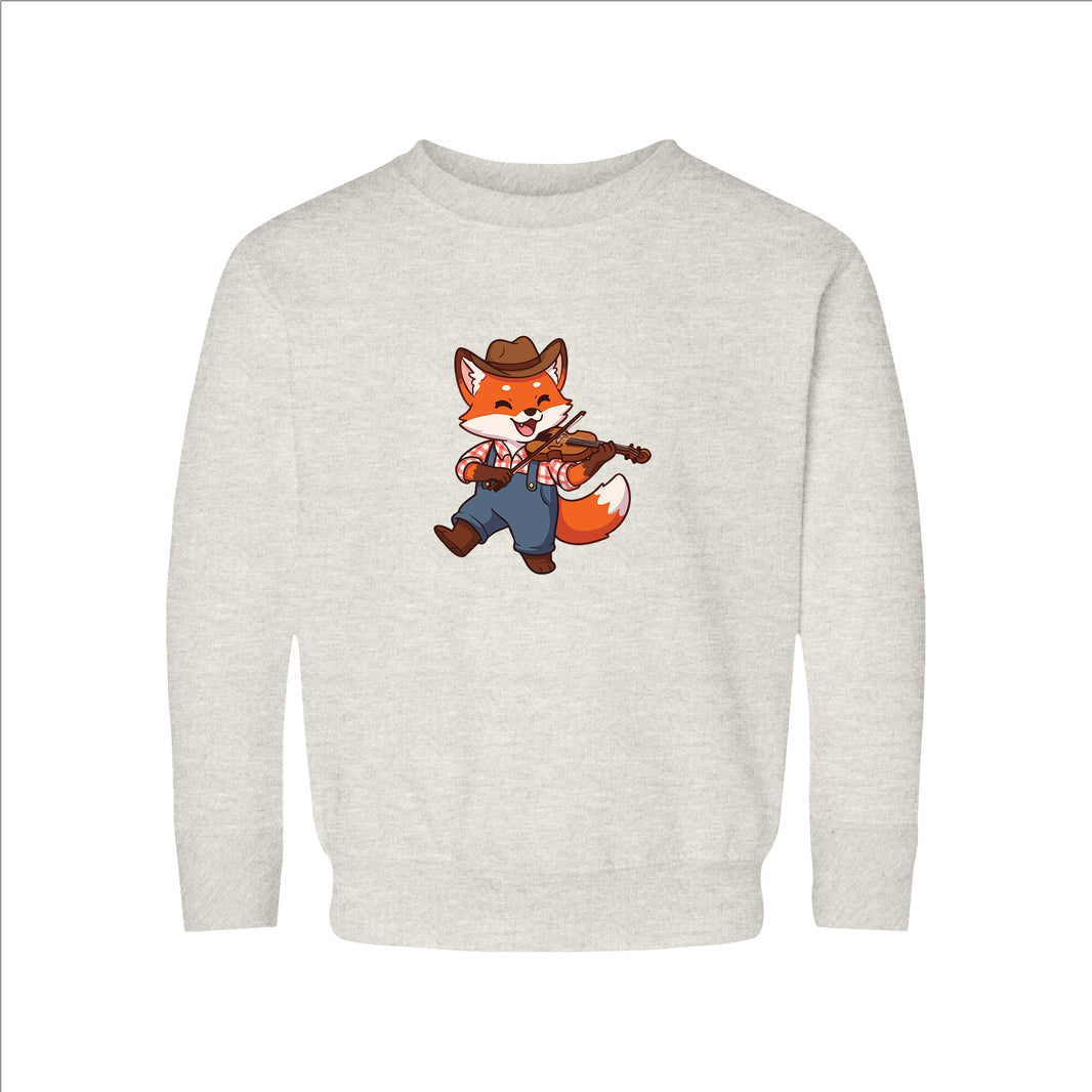 Fiddle Player Fox Toddler Sweatshirt