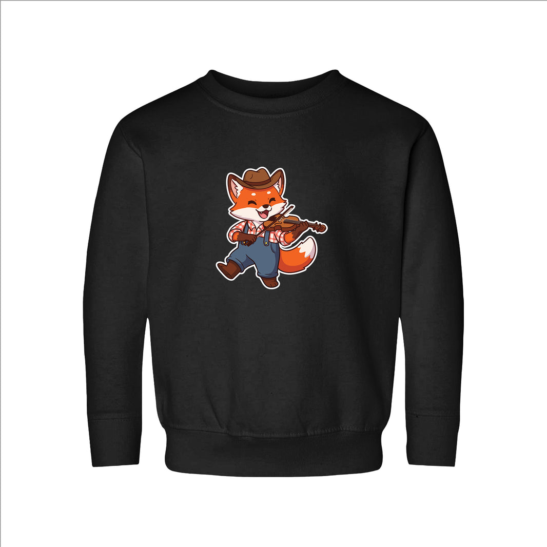Fiddle Player Fox Toddler Sweatshirt