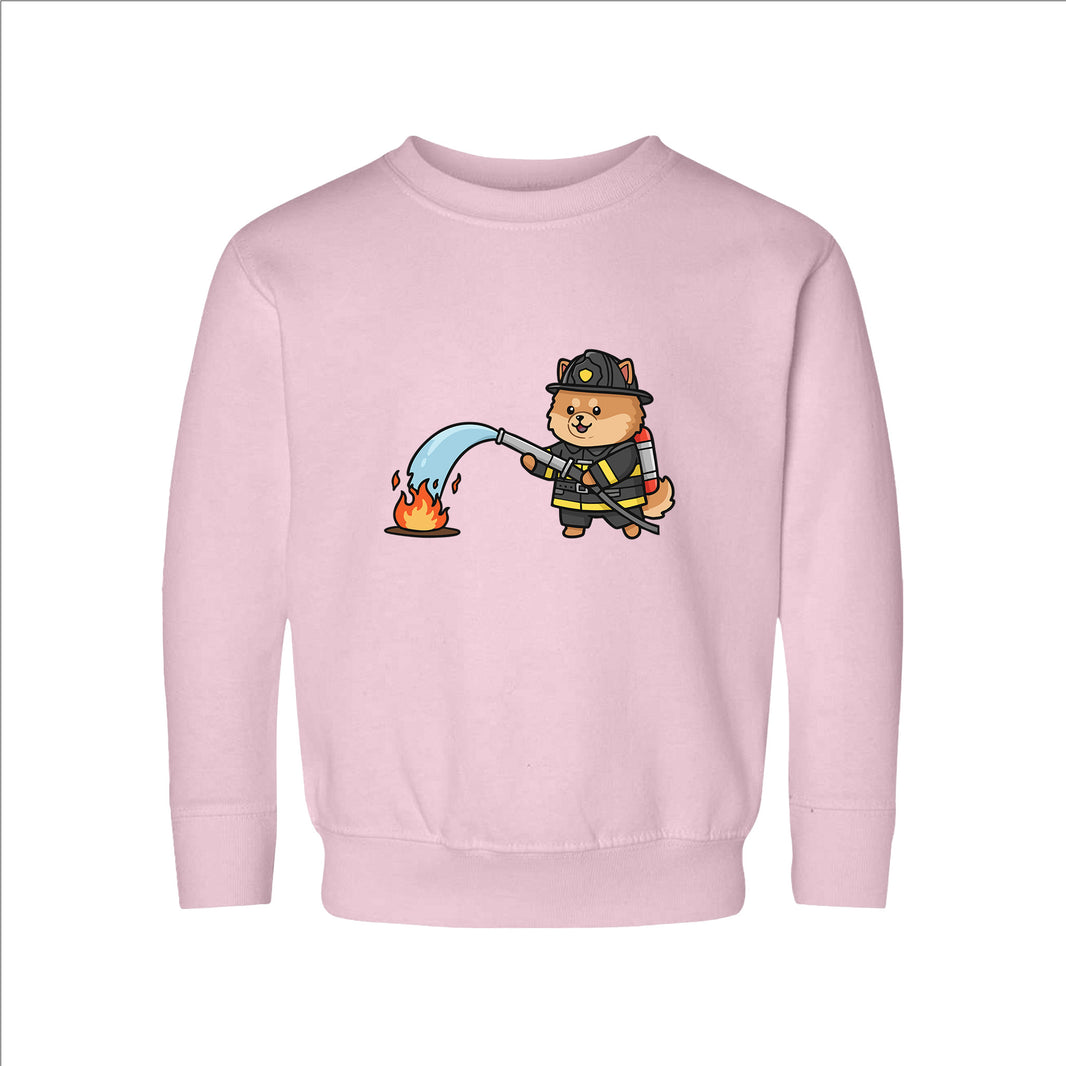 Firefighter Dog Toddler Sweatshirt