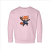 Football Player Red Panda Toddler Sweatshirt