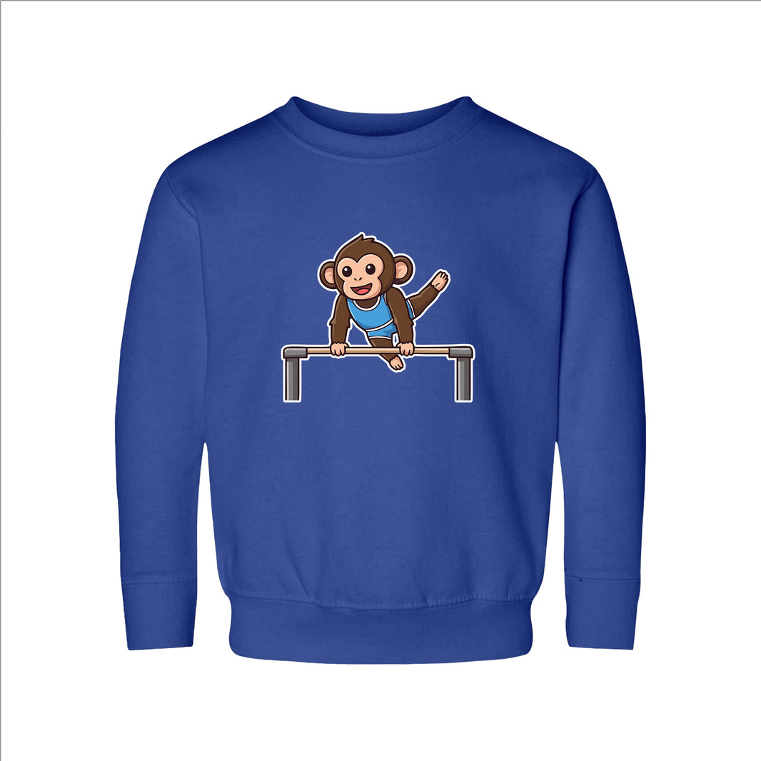 Gymnast Chimpanzee Toddler Sweatshirt
