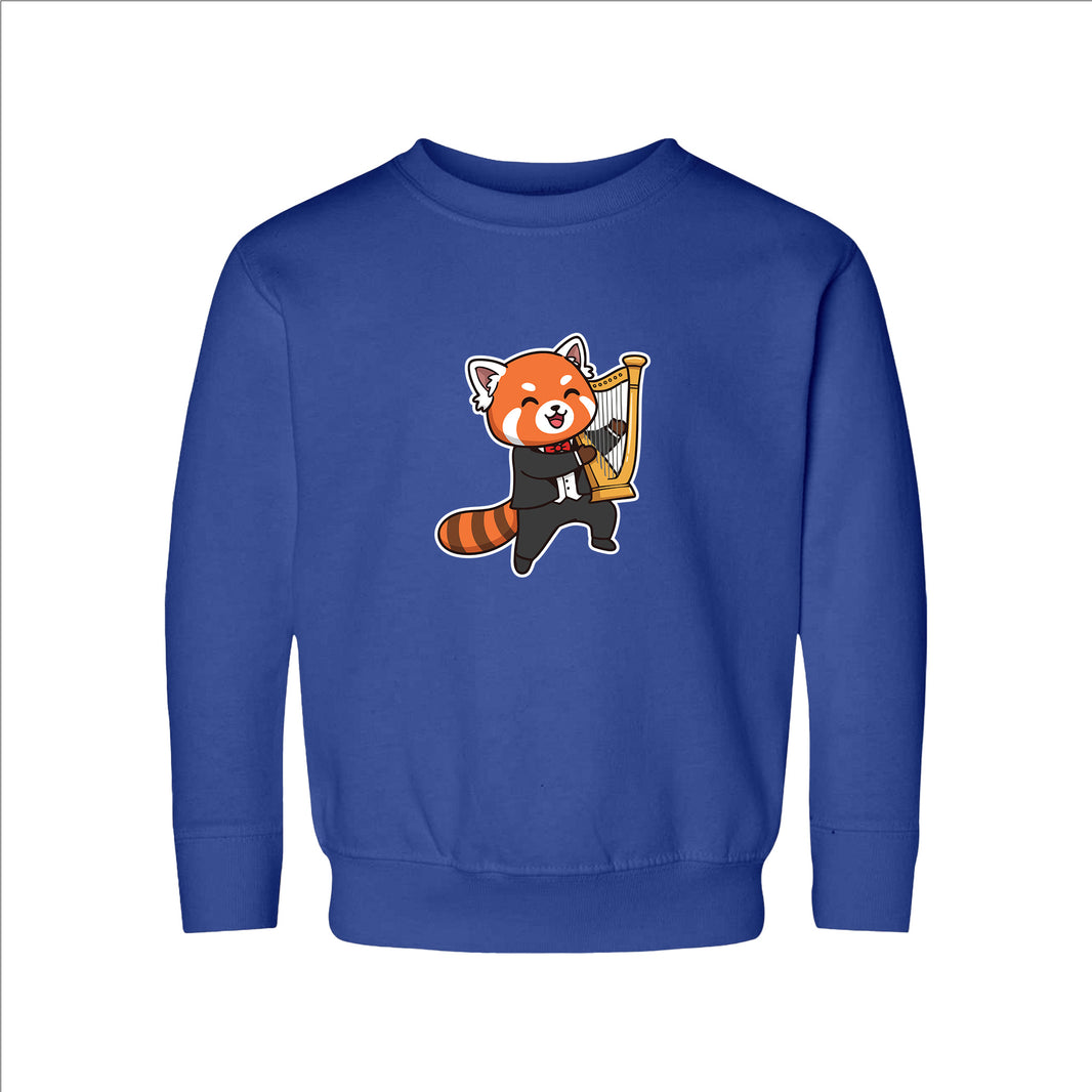 Harp Player Red Panda Toddler Sweatshirt