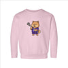 Lacrosse Player Dog Toddler Sweatshirt