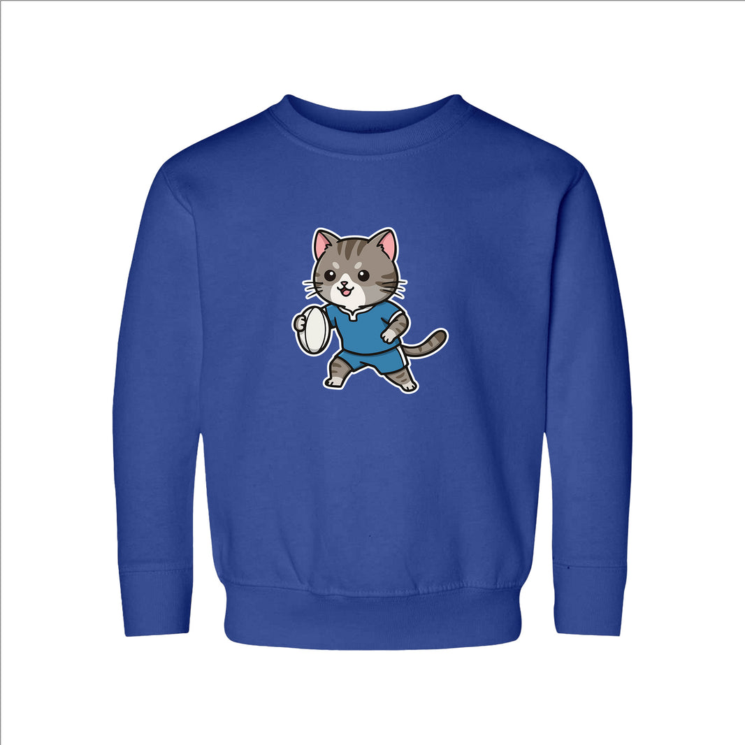 Rugby Cat Toddler Sweatshirt