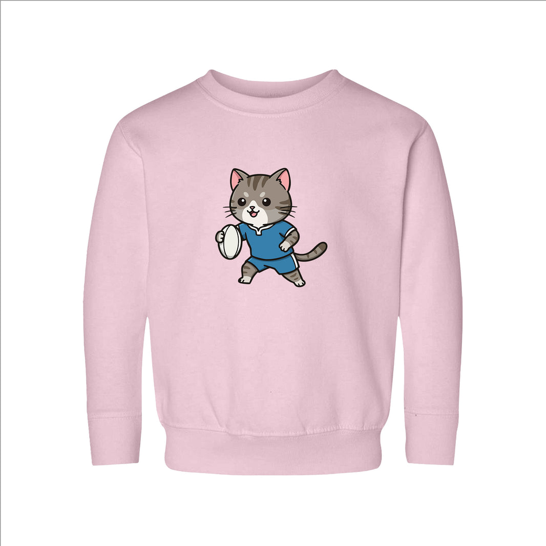 Rugby Cat Toddler Sweatshirt