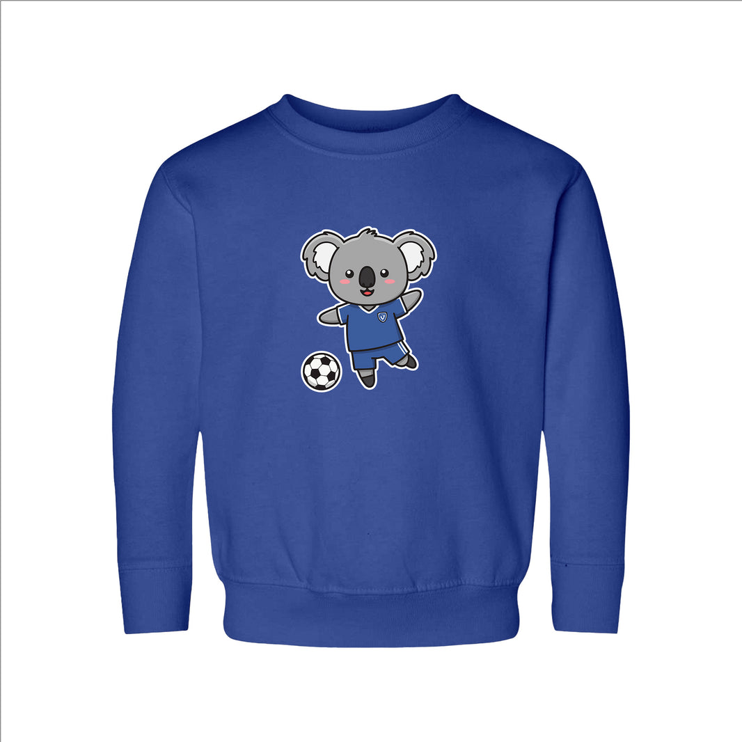 Soccer Player Koala Toddler Sweatshirt
