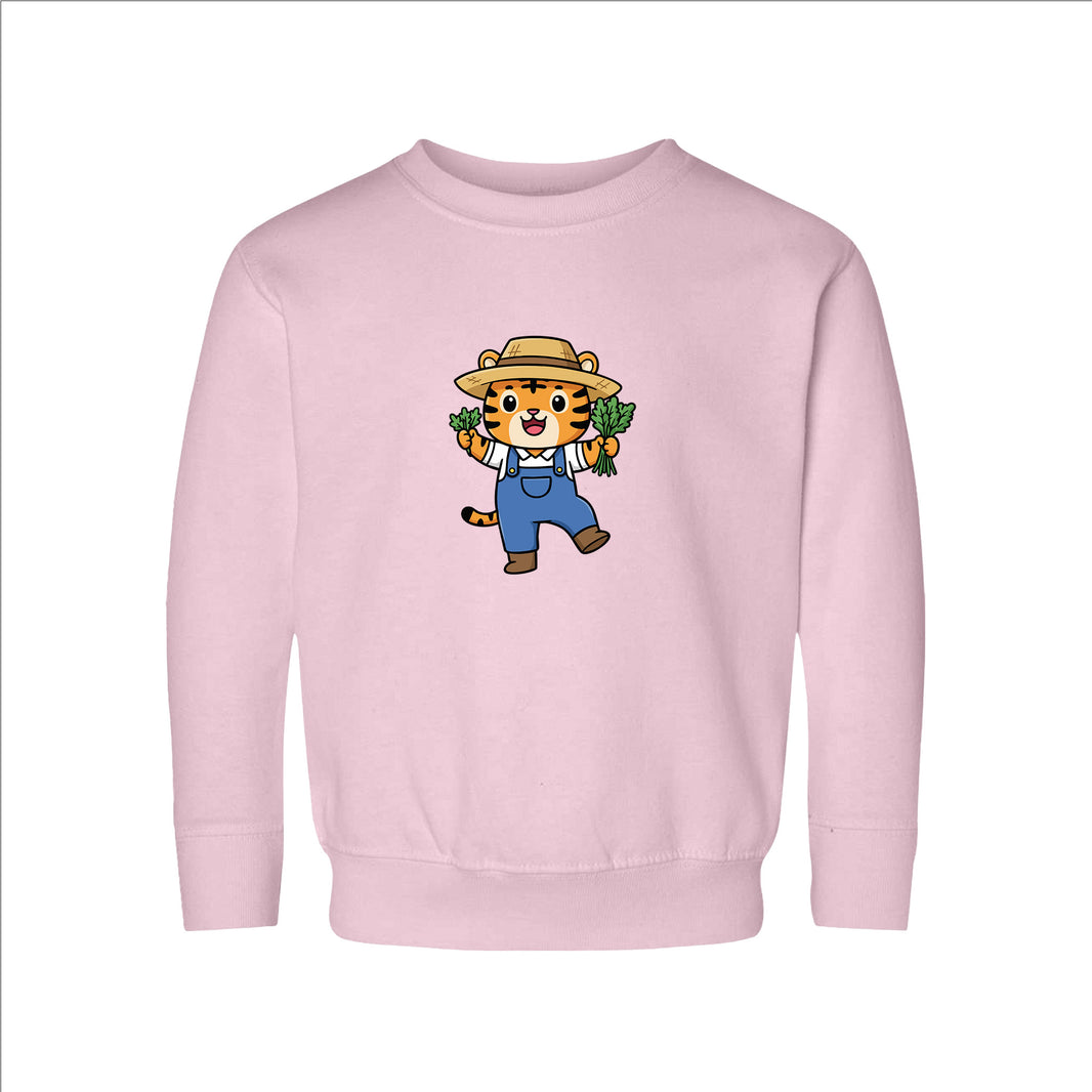 Farmer Tiger Toddler Sweatshirt